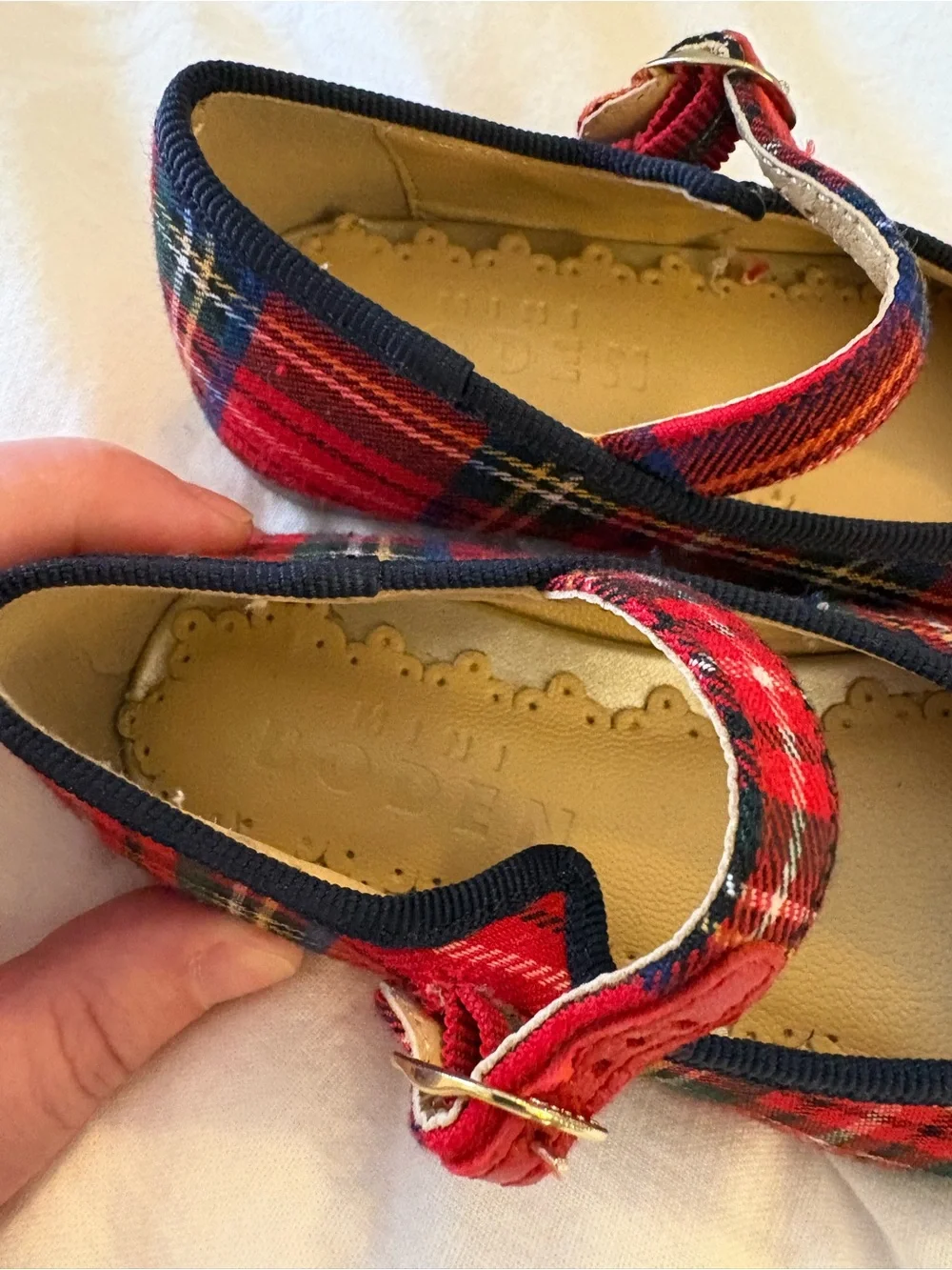 Mini Boden Tartan Plaid Maryjanes